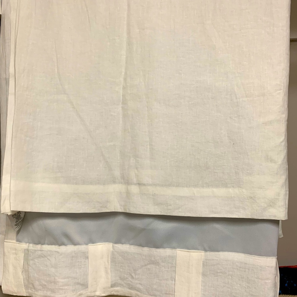 White Blackout curtains